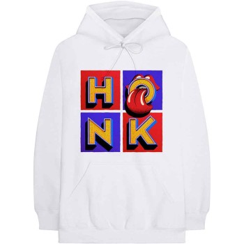 The Rolling Stones: Unisex Pullover Hoodie/Honk Album (White) (Small)