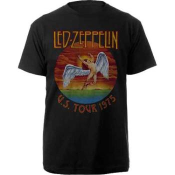 Led Zeppelin: Unisex T-Shirt/USA Tour '75. (Small)