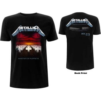 Metallica: Unisex T-Shirt/Master of Puppets Tracks (Back Print) (Medium)