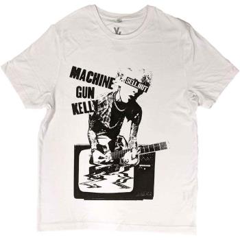 Machine Gun Kelly: Unisex T-Shirt/TV Warp (Small)