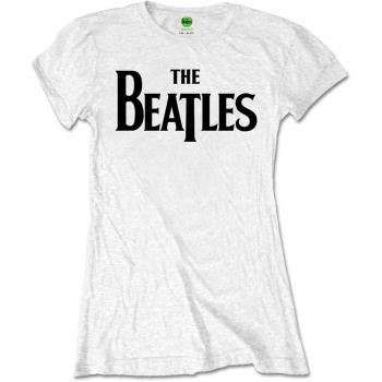 The Beatles: Ladies T-Shirt/Drop T Logo (Retail Pack) (Medium)