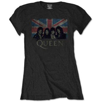 Queen: Ladies T-Shirt/Union Jack Vintage (Retail Pack) (Small)