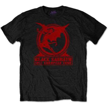 Black Sabbath: Unisex T-Shirt/Europe '75 (Large)