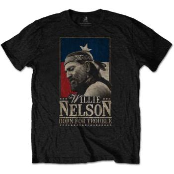 Willie Nelson: Unisex T-Shirt/Born For Trouble (Small)