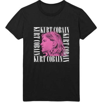 Kurt Cobain: Unisex T-Shirt/Head Shot Frame (Large)