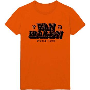 Van Halen: Unisex T-Shirt/World Tour '78 (Small)