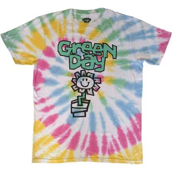 Green Day: Unisex T-Shirt/Flower Pot (Wash Collection) (X-Large)