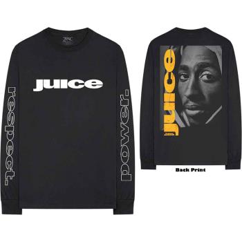 Tupac: Unisex Long Sleeve T-Shirt/Respect (Back & Sleeve Print) (Medium)