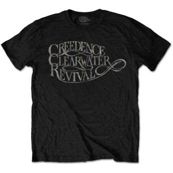 Creedence Clearwater Revival: Unisex T-Shirt/Vintage Logo (Black) (XX-Large)