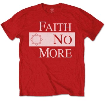 Faith No More: Unisex T-Shirt/Classic New Logo Star (Red) (Small)