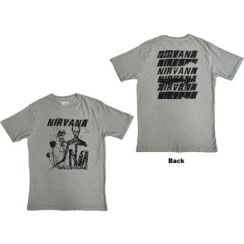 Nirvana: Unisex T-Shirt/Incesticide Stacked Logo (Back Print) (Large)