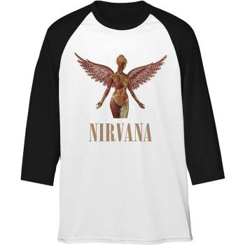 Nirvana: Unisex Raglan T-Shirt/Triangle in Utero (Large)