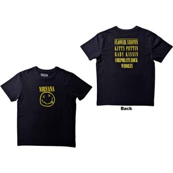 Nirvana: Unisex T-Shirt/Flower Sniffin (Back Print) (Small)