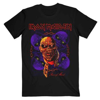 Iron Maiden: Unisex T-Shirt/Piece of Mind Multi Head Eddie (Small)
