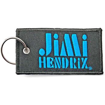 Jimi Hendrix: Keychain/Stencil Logo (Double Sided Patch)