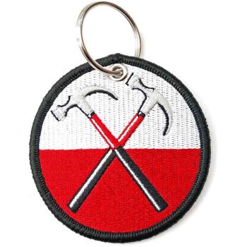 Pink Floyd: Keychain/The Wall Hammers Circle (Double Sided Patch)