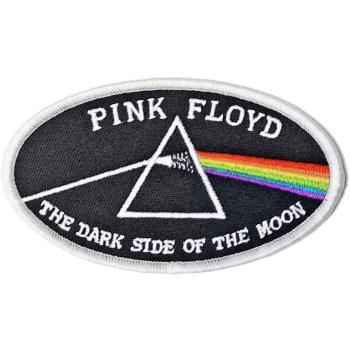 Pink Floyd: Standard Woven Patch/Dark Side of the Moon Oval White Border