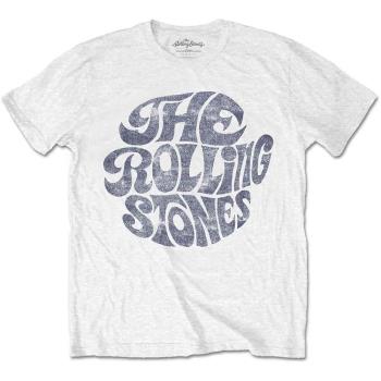 The Rolling Stones: Unisex T-Shirt/Vintage 70s Logo (Small)