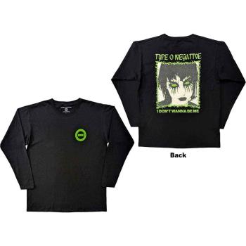 Type O Negative: Unisex Long Sleeve T-Shirt/I Don't Wanna Be Me (Back Print) (Large)
