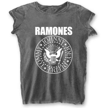 Ramones: Ladies T-Shirt/Presidential Seal (Burnout) (Small)