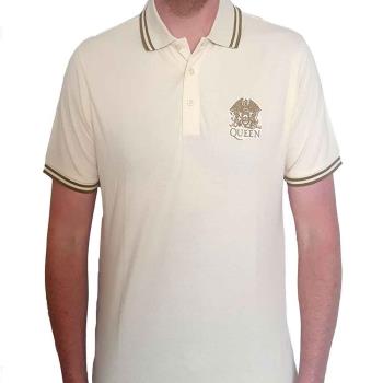 Queen: Unisex Polo Shirt/Crest Logo (X-Large)