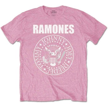 Ramones: Kids T-Shirt/Presidential Seal (Pink) (13-14 Years)