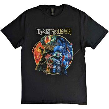 Iron Maiden: Unisex T-Shirt/The Future Past Tour '23 Circle Art (Large)