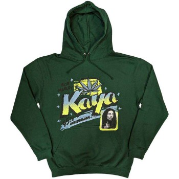 Bob Marley: Unisex Pullover Hoodie/Kaya (Green) (X-Large)