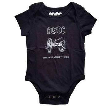 AC/DC: Kids Baby Grow/About to Rock (Black) (0-3 Months)