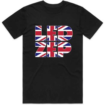 Led Zeppelin: Unisex T-Shirt/Union Jack Type (X-Large)