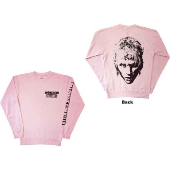 Machine Gun Kelly: Unisex Sweatshirt/Pink Face (Pink) (Back & Sleeve Print) (Large)