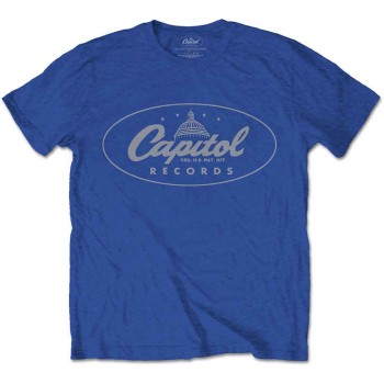 Capitol Records: Unisex T-Shirt/Logo (Blue) (X-Large)