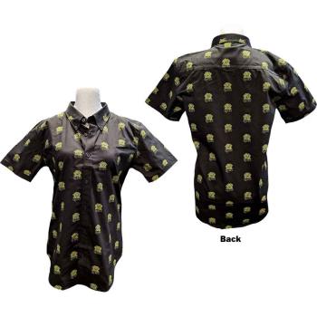 Queen: Unisex Casual Shirt/Crest Pattern (All Over Print) (XX-Large)