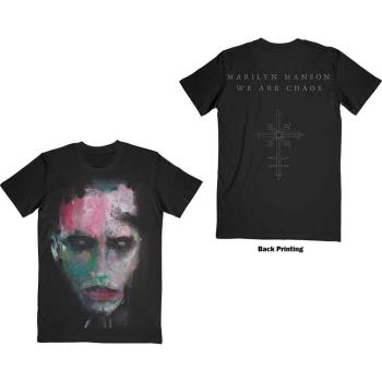 Marilyn Manson: Unisex T-Shirt/We Are Chaos (Back Print) (Medium)