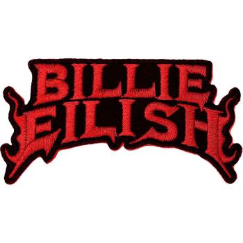Billie Eilish: Standard Woven Patch/Flame Red