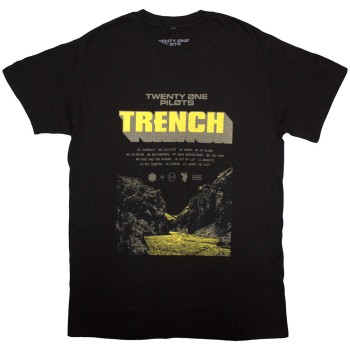 Twenty One Pilots: Unisex T-Shirt/Trench Cliff (Black) (Large)