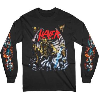 Slayer: Unisex Long Sleeve T-Shirt/Airbrush Demon (Sleeve Print) (Small)