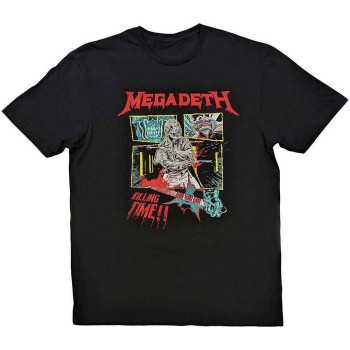 Megadeth: Unisex T-Shirt/Killing Time (Black) (X-Large)