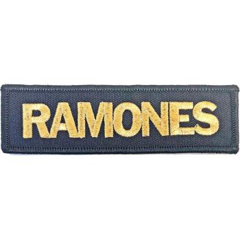 Ramones: Standard Woven Patch/Gold Logo