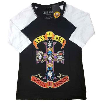Guns N Roses: Guns N' Roses Ladies Raglan T-Shirt/Appetite for Destruction (XX-Large)