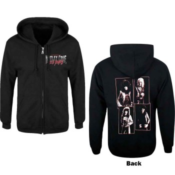 Mötley Crue: Unisex Zipped Hoodie/40 Years (Black) (Back Print) (Medium)