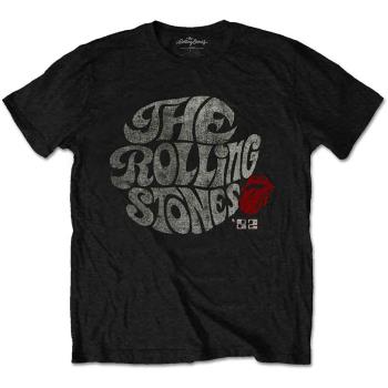 The Rolling Stones: Unisex T-Shirt/Swirl Logo '82 (Eco-Friendly) (Medium)