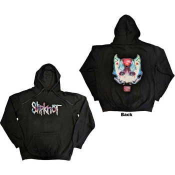 Slipknot: Unisex Pullover Hoodie/Eye Logo (Black) (Back Print) (Small)