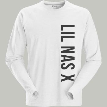 Lil Nas X: Unisex Long Sleeve T-Shirt/Vertical Text (Large)