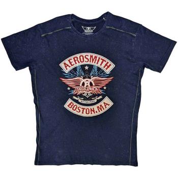 Aerosmith: Unisex T-Shirt/Boston Pride (Wash Collection) (Large)
