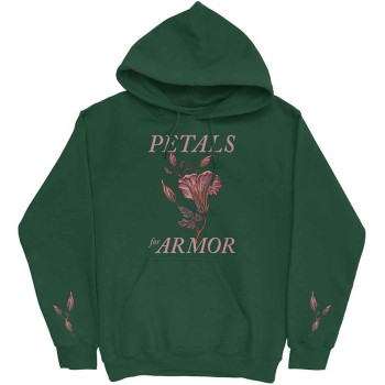 Hayley Williams: Unisex Pullover Hoodie/Petals (Green) (Sleeve Print) (Small)
