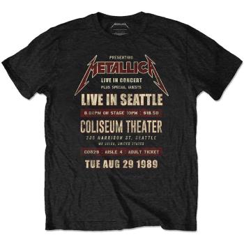 Metallica: Unisex T-Shirt/Seattle '89 (Eco-Friendly) (Large)