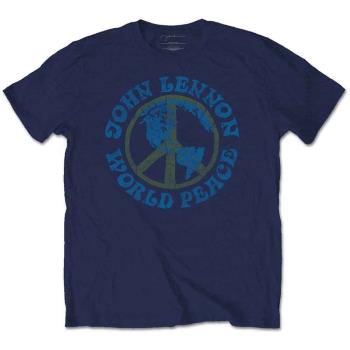 John Lennon: Unisex T-Shirt/World Peace (X-Large)