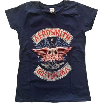 Aerosmith: Ladies T-Shirt/Boston Pride (X-Small)