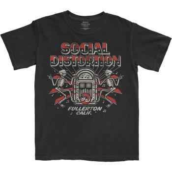 Social Distortion: Unisex T-Shirt/Jukebox Skelly (Medium)
